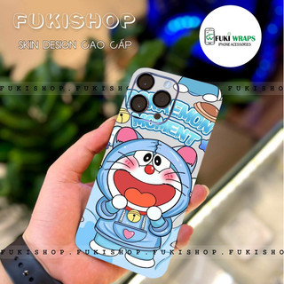 Tấm dán Skin Mặt Sau Doremon MS08 FULL VIỀN 15 pro max , 14 pro max , 13 pro max , 12 pro max , 11 pro max - FukiShop