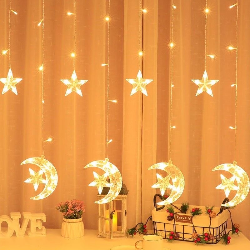 Đèn Led Trang Trí Mành 6 Ngôi Sao Lớn, 6 Ngôi Sao Nhỏ 6m | Shopee Việt Nam