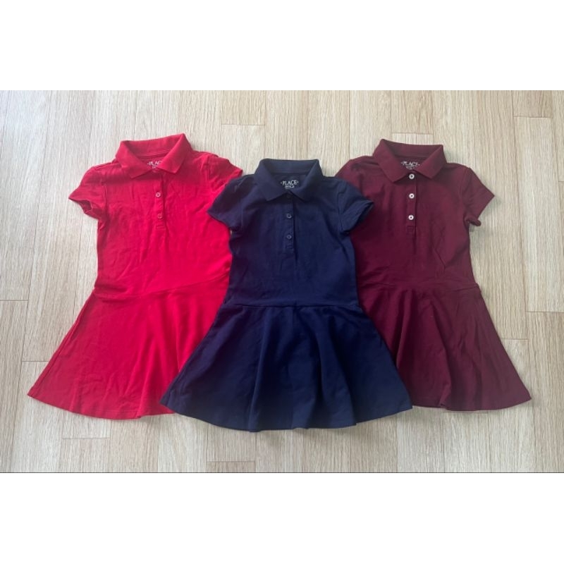 (Sale) Đầm Place* cổ polo bé gái size đại - dư xịn (18 -47kg)