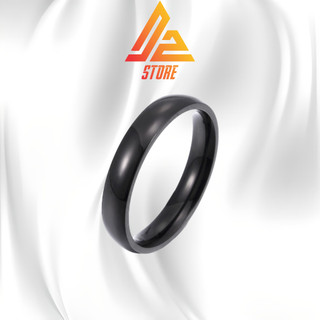 [Có thể khắc 2 mặt] Nhẫn DZ Zeal Đen cặp đôi khắc tên theo yêu cầu unisex nam nữ [Bảo hành 5 năm]