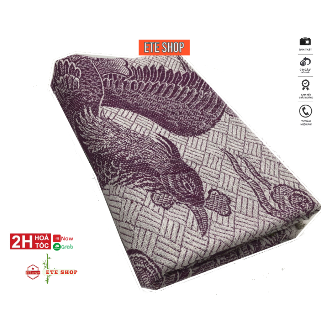 Chăn chỉ cotton con công nhiều màu , mền 100% cotton 1m5x1m9 , dệt chỉ, họa tiết công phụng đẹp mắt
