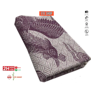 Chăn chỉ cotton con công nhiều màu , mền 100% cotton 1m5x1m9 , dệt chỉ, họa tiết công phụng đẹp mắt