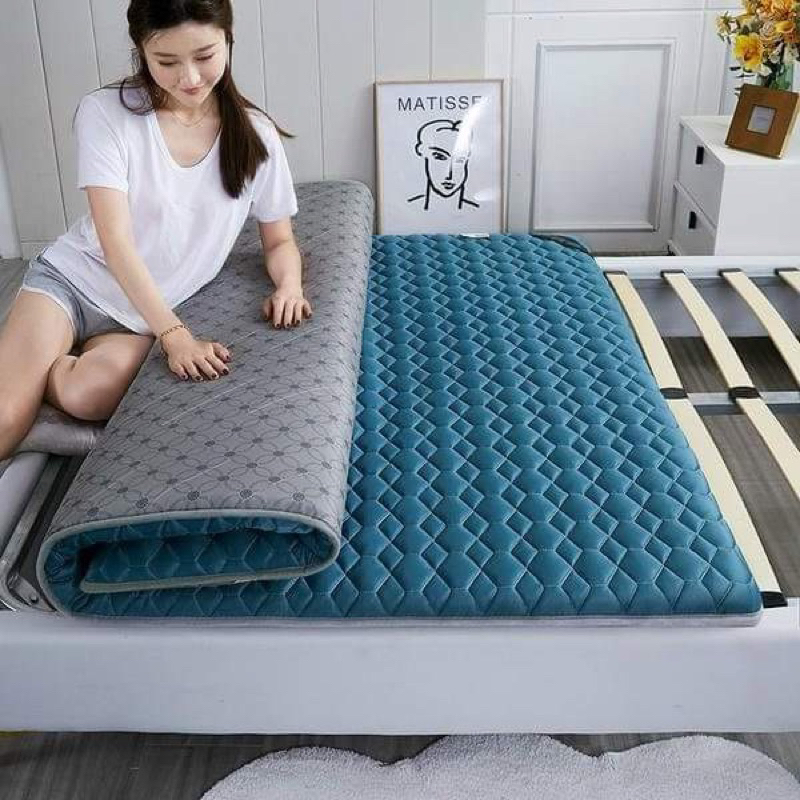 Đệm Topper Gấp Gọn Đa năng , Nệm trải sàn siêu ấm dùng 4 mùa nhiều kích ...
