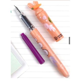 Bút thỏ thần kỳ - tặng kèm 4 ống mực tím xóa được / Bút nét thanh đậm dành cho học sinh tiểu học
