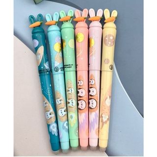 Bút thỏ thần kỳ - tặng kèm 4 ống mực tím xóa được / Bút nét thanh đậm dành cho học sinh tiểu học