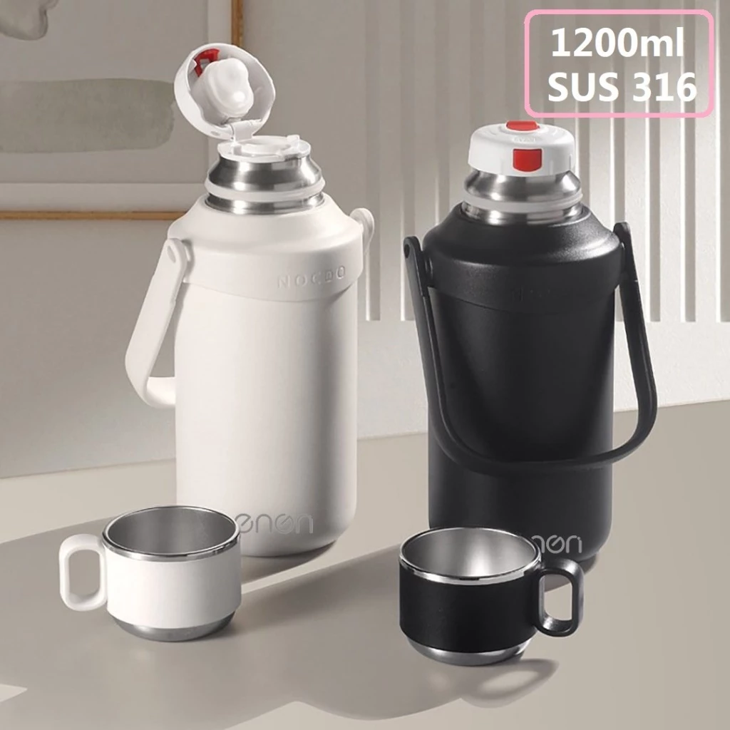 Bình Giữ Nhiệt INOX 316 1200ml Giữ Nhiệt 24h An Toàn Sức Khoẻ Khi Sử Dụng - NENON