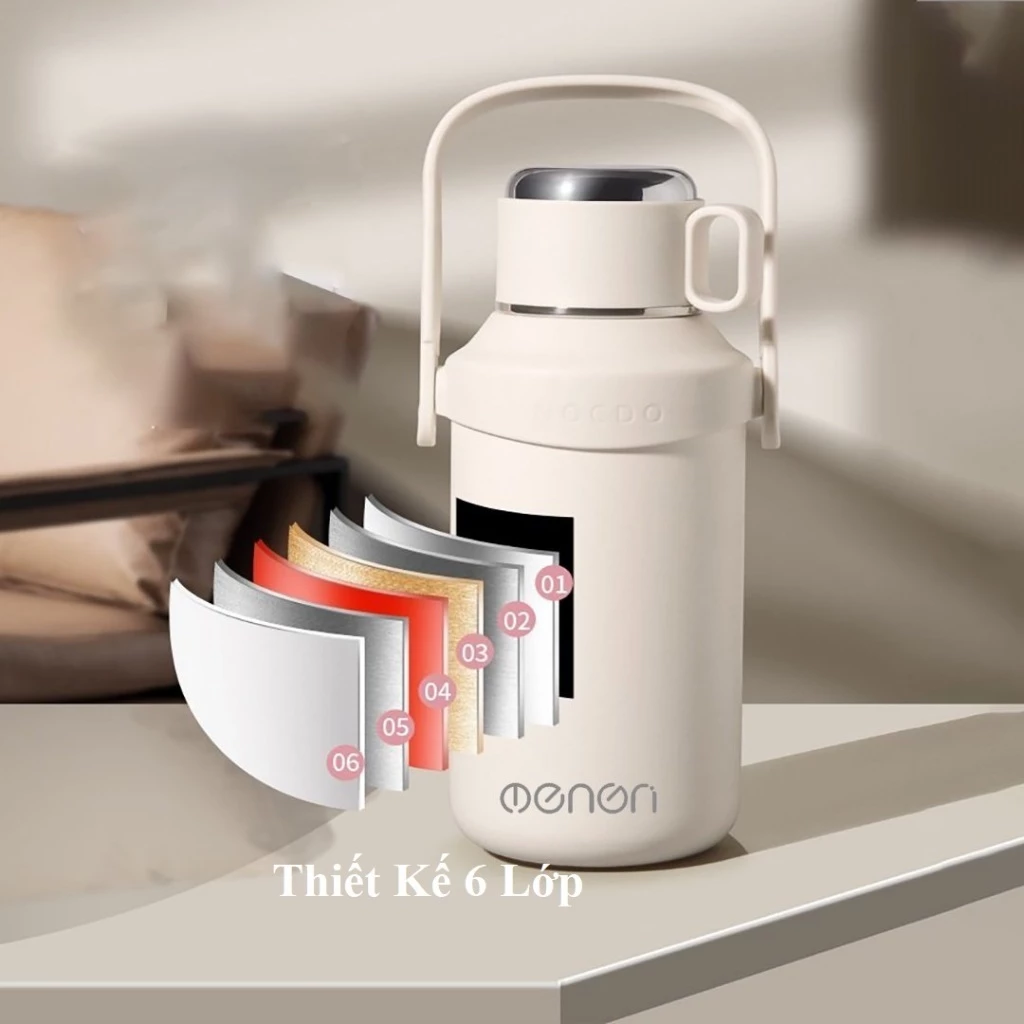 Bình Giữ Nhiệt INOX 316 1200ml Giữ Nhiệt 24h An Toàn Sức Khoẻ Khi Sử Dụng - NENON