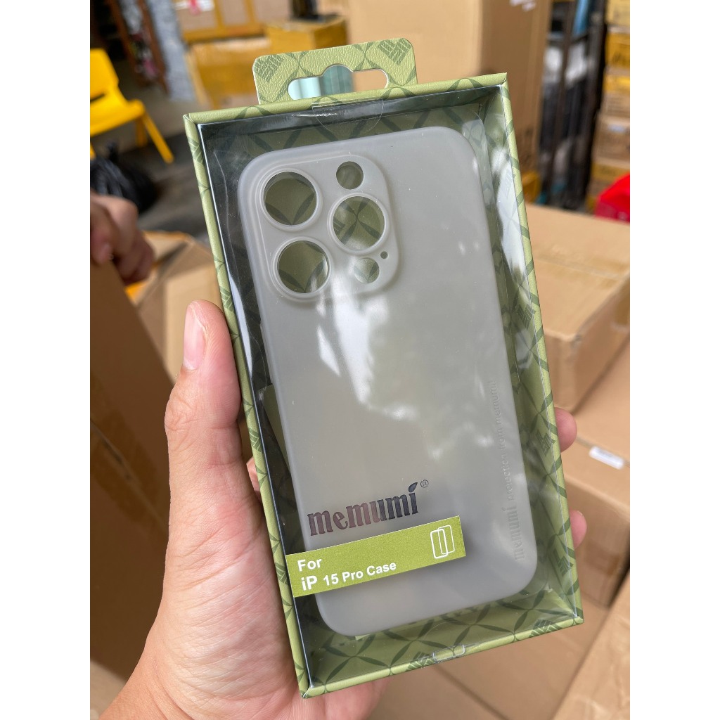 [ Đã Có iP17 ]Ốp Lưng iPhone Siêu Mỏng Memumi Nhám Chống Bám Vân Tay cho 14 Pro Đến 17 pro max