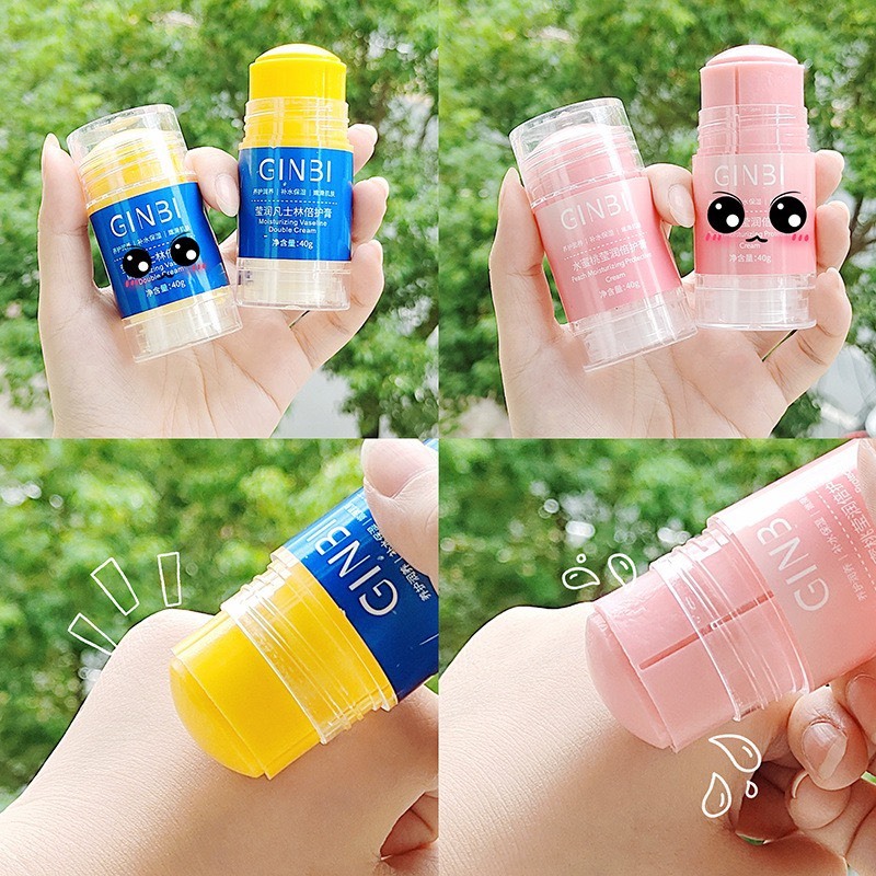Kem Nẻ Gót Chân GINBI Giảm Nứt Nẻ Gót Chân, Nứt Nẻ Tay Dạng Lăn Tiện Lợi Dưỡng Ẩm Mịn Màng Hàng Chuẩn Nội Địa KNE03