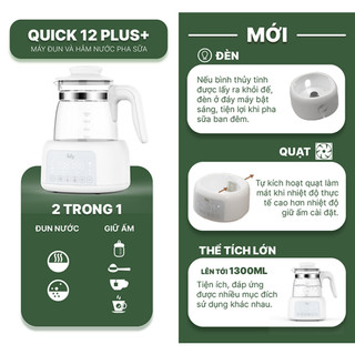 Máy đun Và Hâm Nước Pha Sữa Fatz Baby - Quick 12 Plus + FB3504BH - Bảo hành 12 tháng