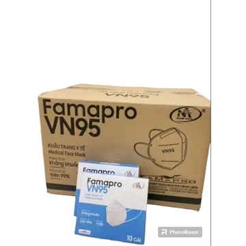 [Vn95(N95)] 1 thùng 50 hộp 500 cái khẩu trang N95 Famapro,4 lớp dầy mịn