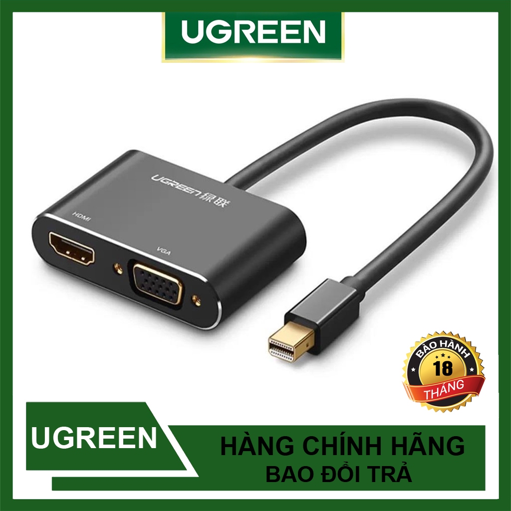 Cáp Mini DisplayPort To HDMI + VGA Ugreen 20421 20422 (Vỏ Nhôm) MD115 ...