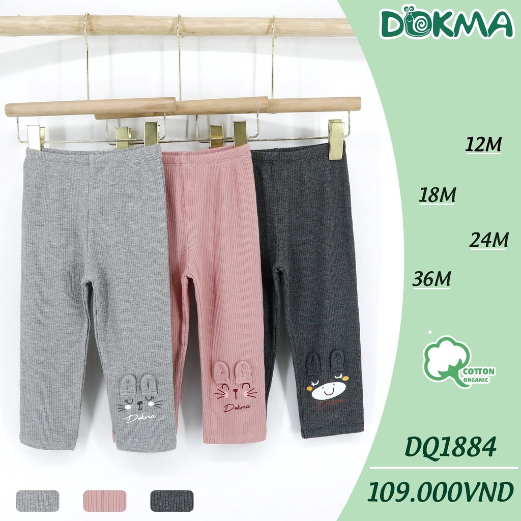 (6-13kg, 6-36M) Quần Legging Bé Gái In Hình Siêu Xinh Trên Gấu Quần DOKMA DQ789 DQ1857 DQ1884 DQ1713
