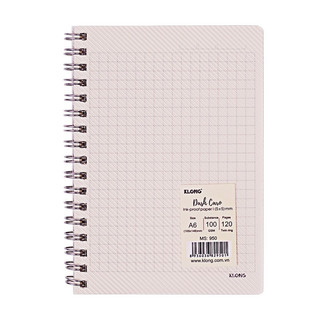 KLONG - Sổ Dash Caro (5 x 5) mm lò xo kép bìa nhựa 2 mặt A6 120 trang 100/76; MS: 950 🌻 quà tặng, bujo, sổ tay notebook