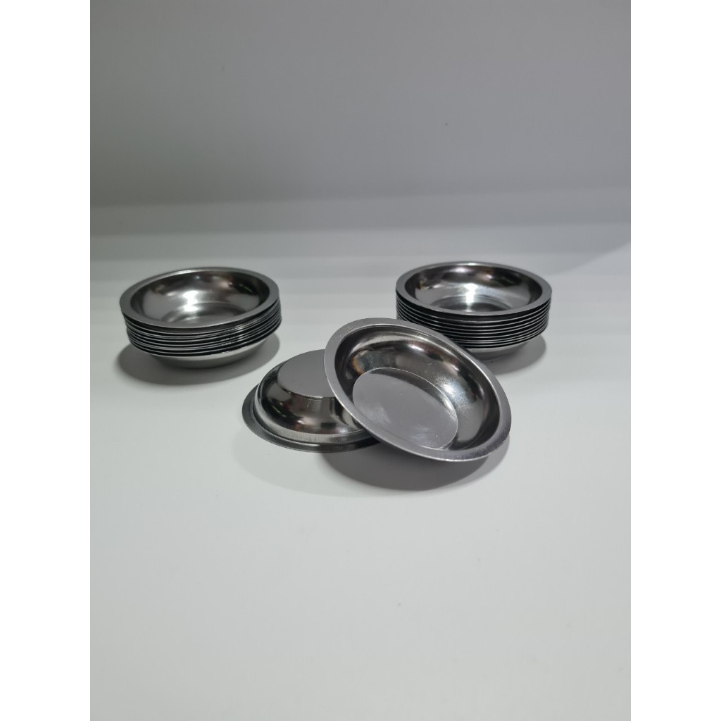 Combo 20 Chén Inox Làm Bánh Bèo Và Nước Chấm Kích Thước: 7,5cm X 1,5cm ...