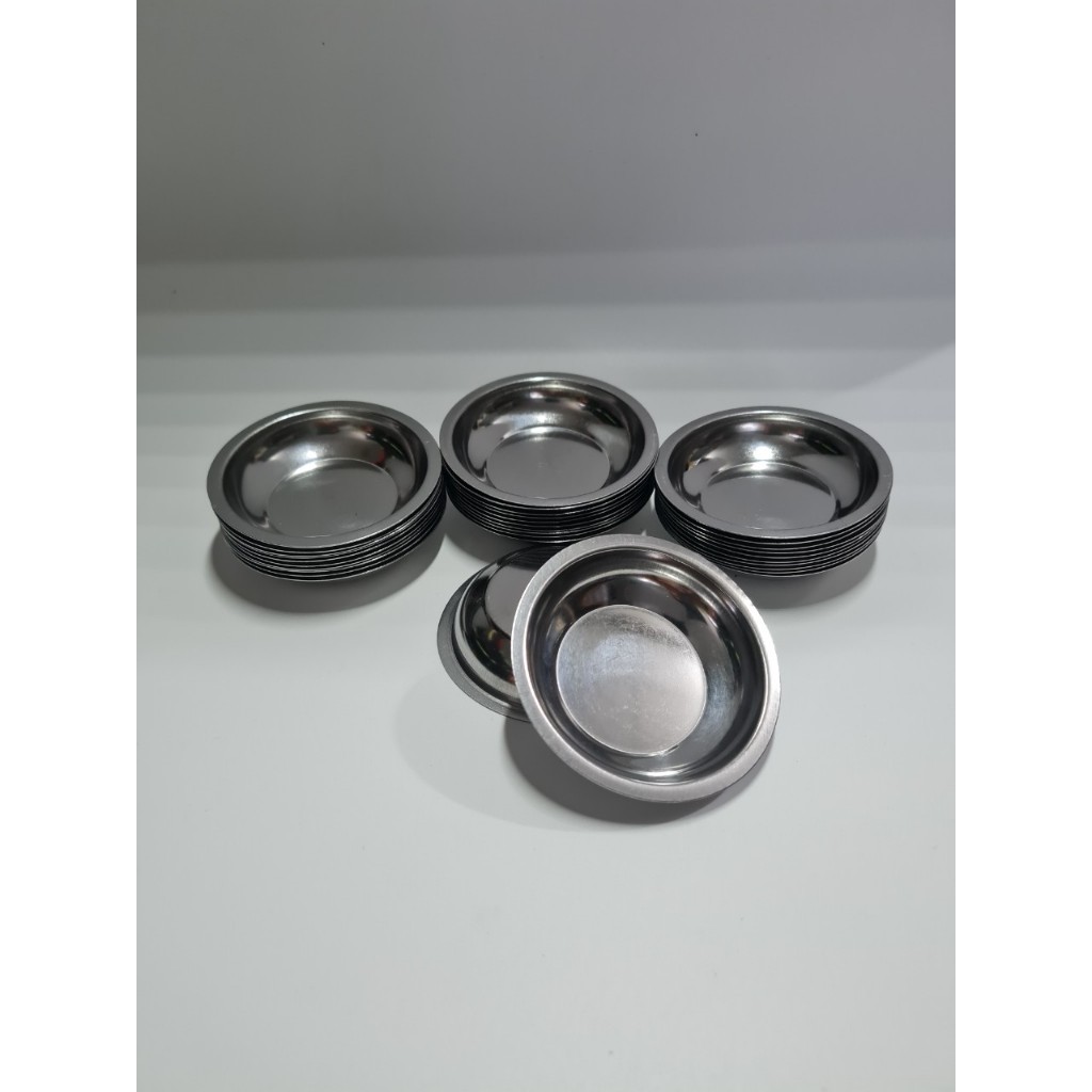 Combo 30 Chén Inox Làm Bánh Bèo Và Nước Chấm Kích Thước: 7,5cm X 1,5cm ...