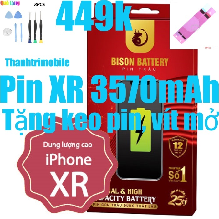 Pin XR Bison dung lượng cao 3570mah | Shopee Việt Nam