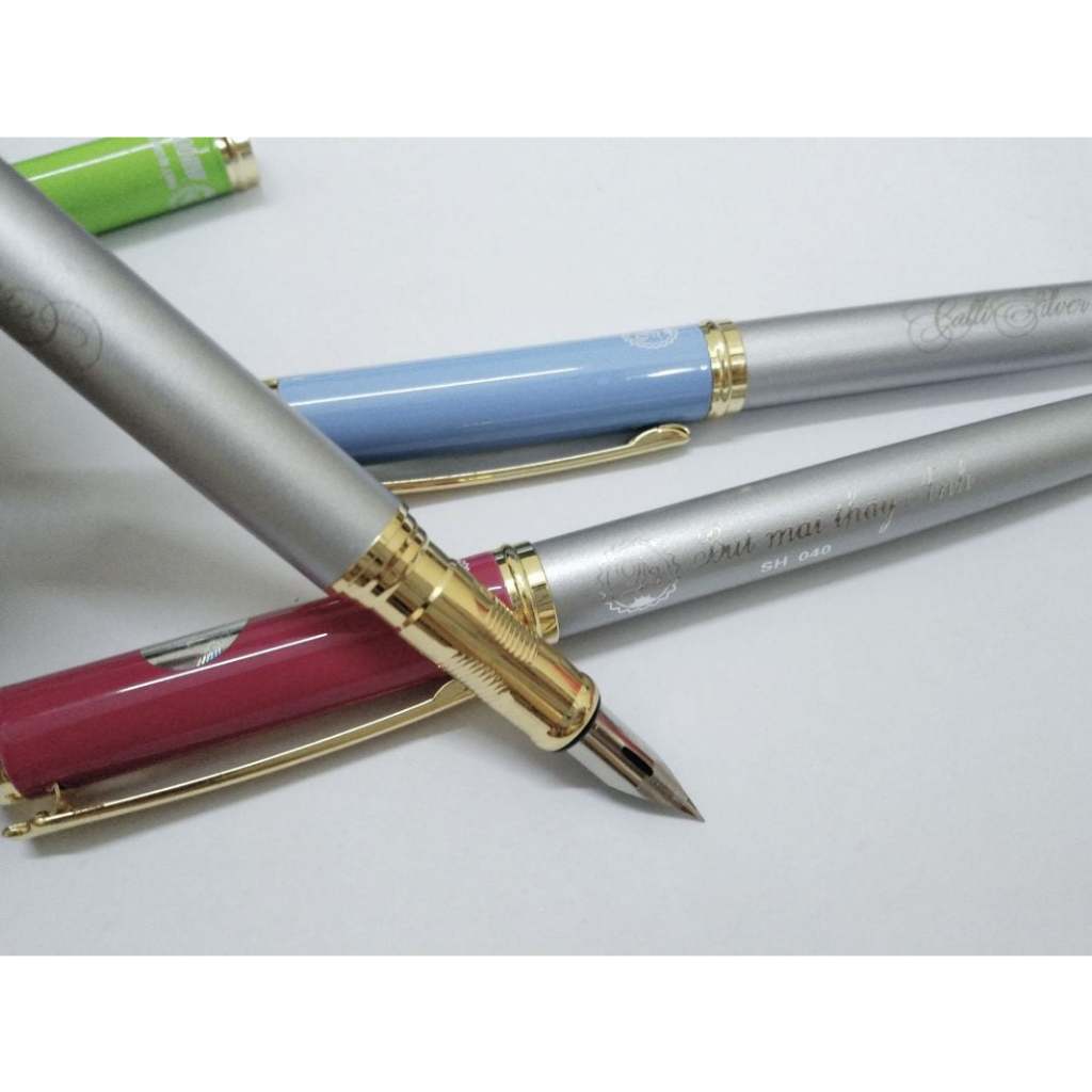 Ảnh Bút mài thầy ánh SH040 luyện chữ đẹp cho học sinh đi thi, ống bơm mực dạng xoáy tiện lợi  - Nhà Sách Tâm An 3
