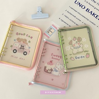 [KÈM GIẤY] VỎ PLANNER KIM TUYẾN DÂY KÉO HAI MÀU A5/A6