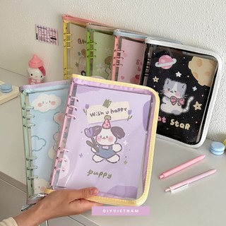 [KÈM GIẤY] VỎ PLANNER KIM TUYẾN DÂY KÉO HAI MÀU A5/A6