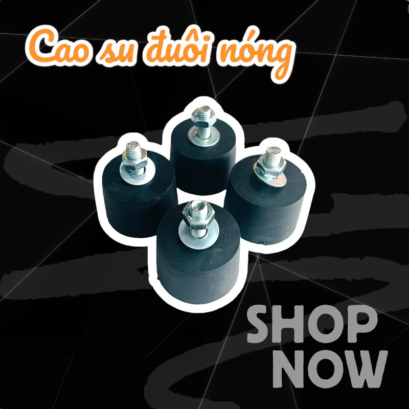 Combo 4 Cao su chống rung cục nóng máy lạnh, đế cao su giảm chấn chống ...
