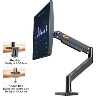 NB-G40/ EZ100 Giá Đỡ Màn Hình Máy Tính North Bayou 22 - 40 Inch,Trọng tải 15kg có cổng USB