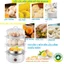 Nồi hấp lộc,hầm mini CHIGO 2, 3 tầng đa chức năng,dùng hấp trứng,bánh bao, rau củ, hải sản-cao cấp-chính hãng 2024