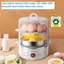 Nồi hấp lộc,hầm mini CHIGO 2, 3 tầng đa chức năng,dùng hấp trứng,bánh bao, rau củ, hải sản-cao cấp-chính hãng 2024