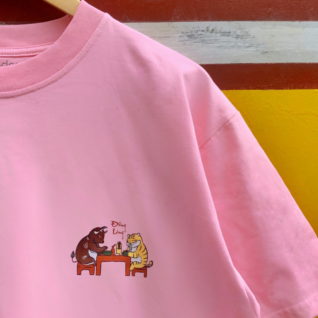 Áo thun Oversize unisex nam nữ Goodore BST Đông Hồ Street mẫu Đồng Lòng mini cotton 230gsm thoáng mát năng động