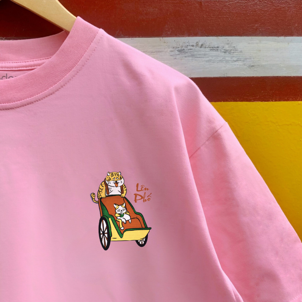 Áo thun Oversize unisex nam nữ Goodore BST Đông Hồ Street mẫu Lên Phố mini chất liệu cotton 230gsm thoáng mát năng động