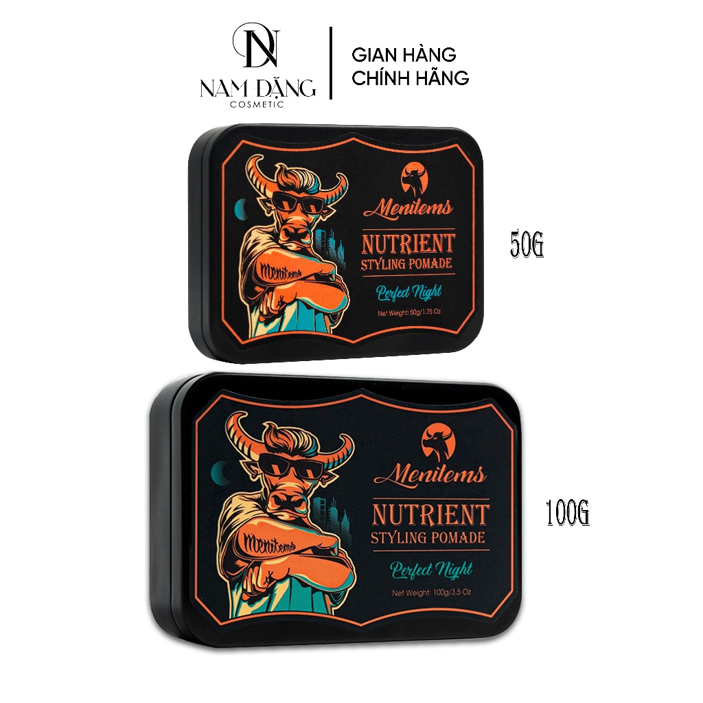Sáp vuốt tóc Menitems Perfect Night Trâu Đỏ 50g-100g | Shopee Việt Nam