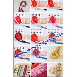 Dây, quai, dây túi giấy 42cmx0,5 (Combos 20 đôi) Dây THỪNG, dây XOẮN THỪNG xỏ túi giấy bao bì