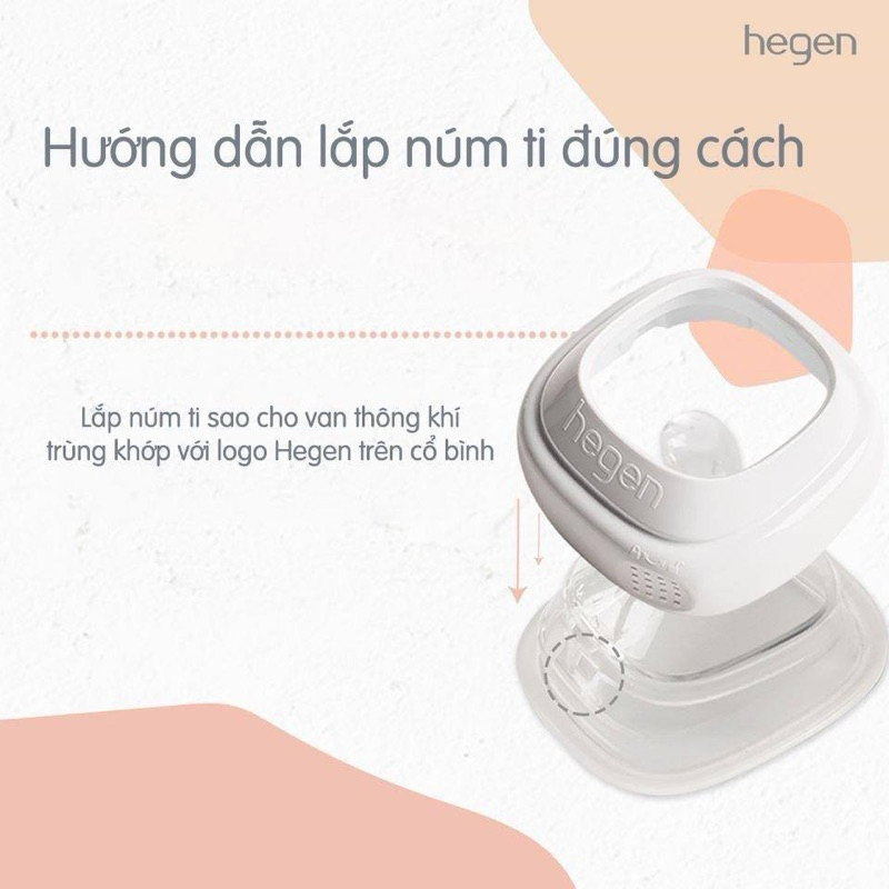[Chính hãng] Núm ti - Bình sữa HEGEN Fullbox cho bé từ ss, chống sặc, chống đầy hơi - 60ml/150ml/240ml/330ml