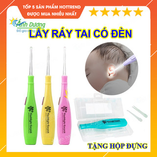 Cây lấy ráy tai cho bé có đèn LED - Dụng cụ lấy ráy tai có đèn kèm hộp đựng