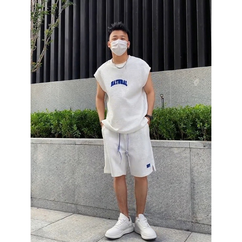Bộ Phông Hè Thể Thao Cổ Tròn Phối Chữ HATUBAL Cá Tính Sành Điệu, Chất Liệu Cotton Mềm Mịn Thấm Hút Mồ Hôi Cực Tốt