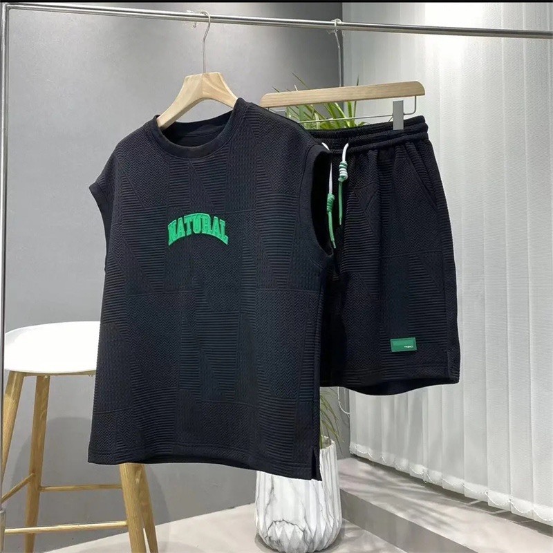 Bộ Phông Hè Thể Thao Cổ Tròn Phối Chữ HATUBAL Cá Tính Sành Điệu, Chất Liệu Cotton Mềm Mịn Thấm Hút Mồ Hôi Cực Tốt