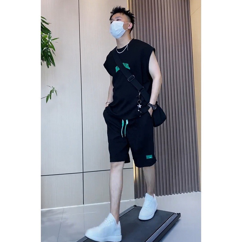 Bộ Phông Hè Thể Thao Cổ Tròn Phối Chữ HATUBAL Cá Tính Sành Điệu, Chất Liệu Cotton Mềm Mịn Thấm Hút Mồ Hôi Cực Tốt