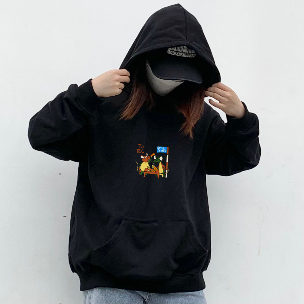 Áo Hoodie local brand Goodore BST Đông Hồ Street mẫu Tới Bến chất nỉ chân cua năng động mùa thu đông