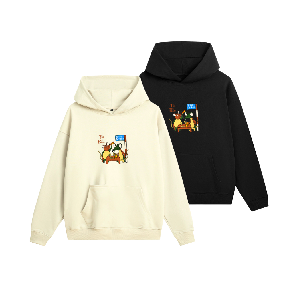 Áo Hoodie local brand Goodore BST Đông Hồ Street mẫu Tới Bến chất nỉ chân cua năng động mùa thu đông