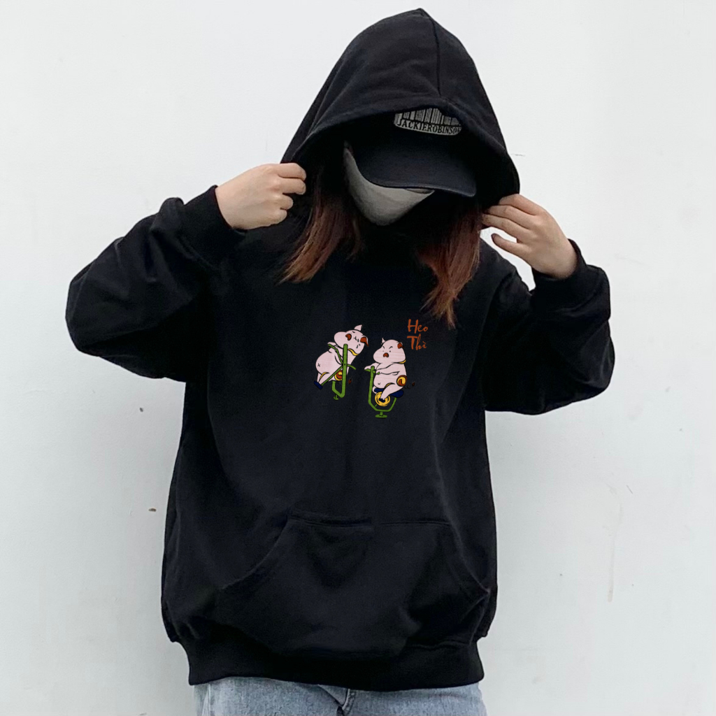 Áo Hoodie local brand Goodore BST Đông Hồ Street mẫu Heo Thì chất nỉ chân cua năng động mùa thu đông