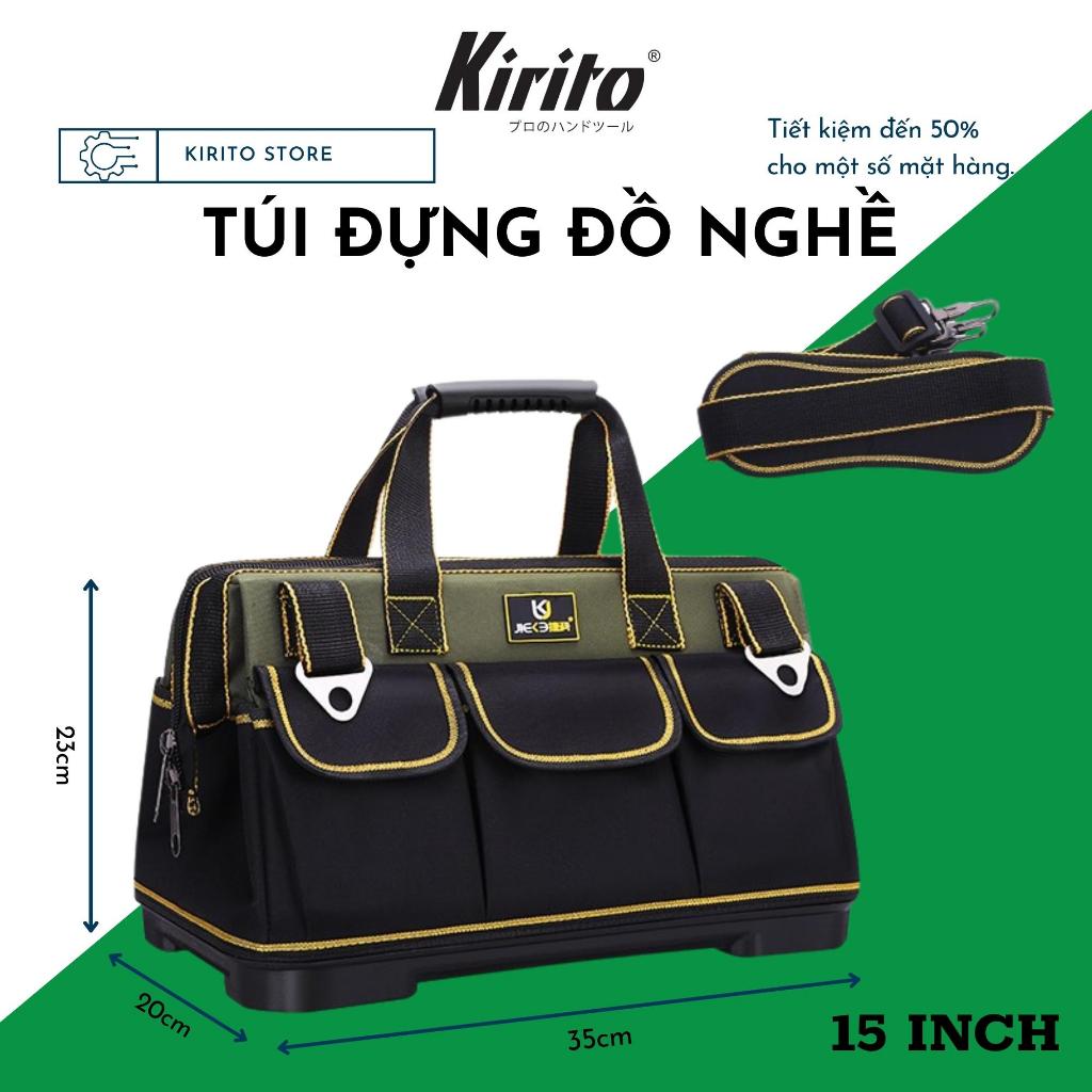 Túi Đựng Đồ Nghề KIRITO Cao Cấp Đế Nhựa ABS Chống Vỡ, Vải Chống Đâm Thủng, Chống Thấm