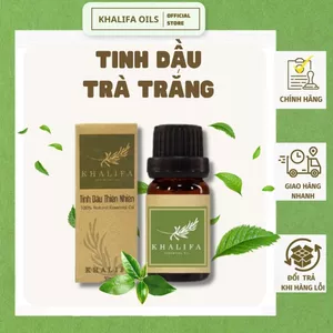 Tinh Dầu Trà Trắng Nguyên Chất Khalifa 50ml Tốt Cho Da Giảm Stress Khử Mùi Chống Say Xe Hàng Chính Hãng