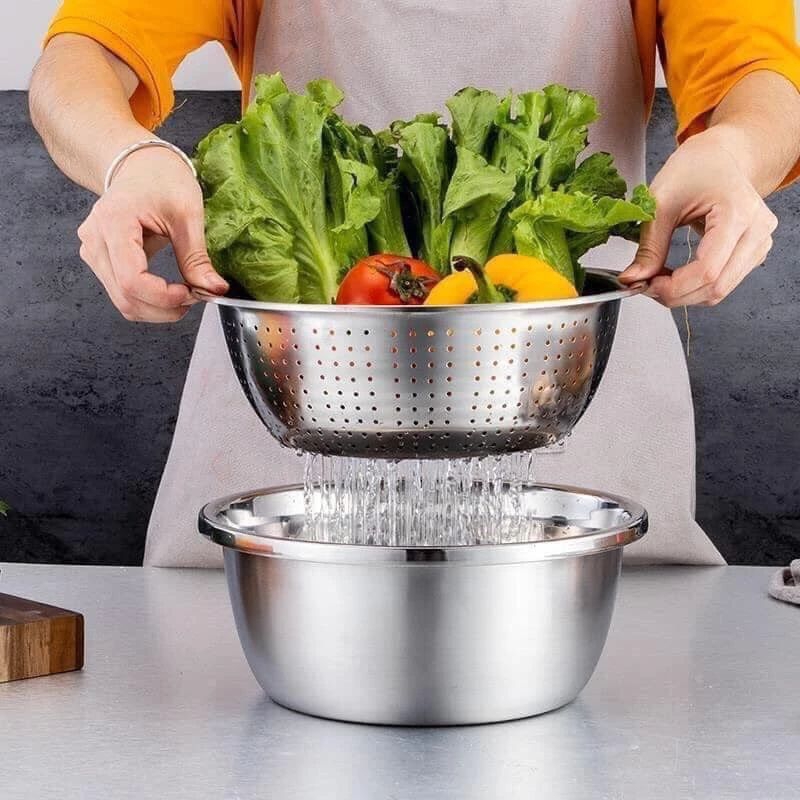 Bộ Rổ Làm Bằng INoc 304 cao Cấp Độ Bền Cao An toàn | Shopee Việt Nam