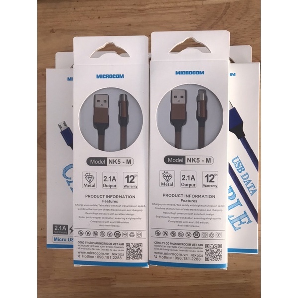 áp sạc Micro USB Microcom-Hỗ trợ sạc nhanh (Hàng chính hãng lỗi 1 đổi 1 ...