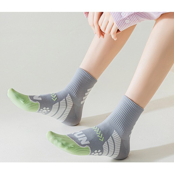 Vớ Tất cotton cổ lửng 10 màu hỗ trợ chống trượt phong cách trẻ trung, năng động