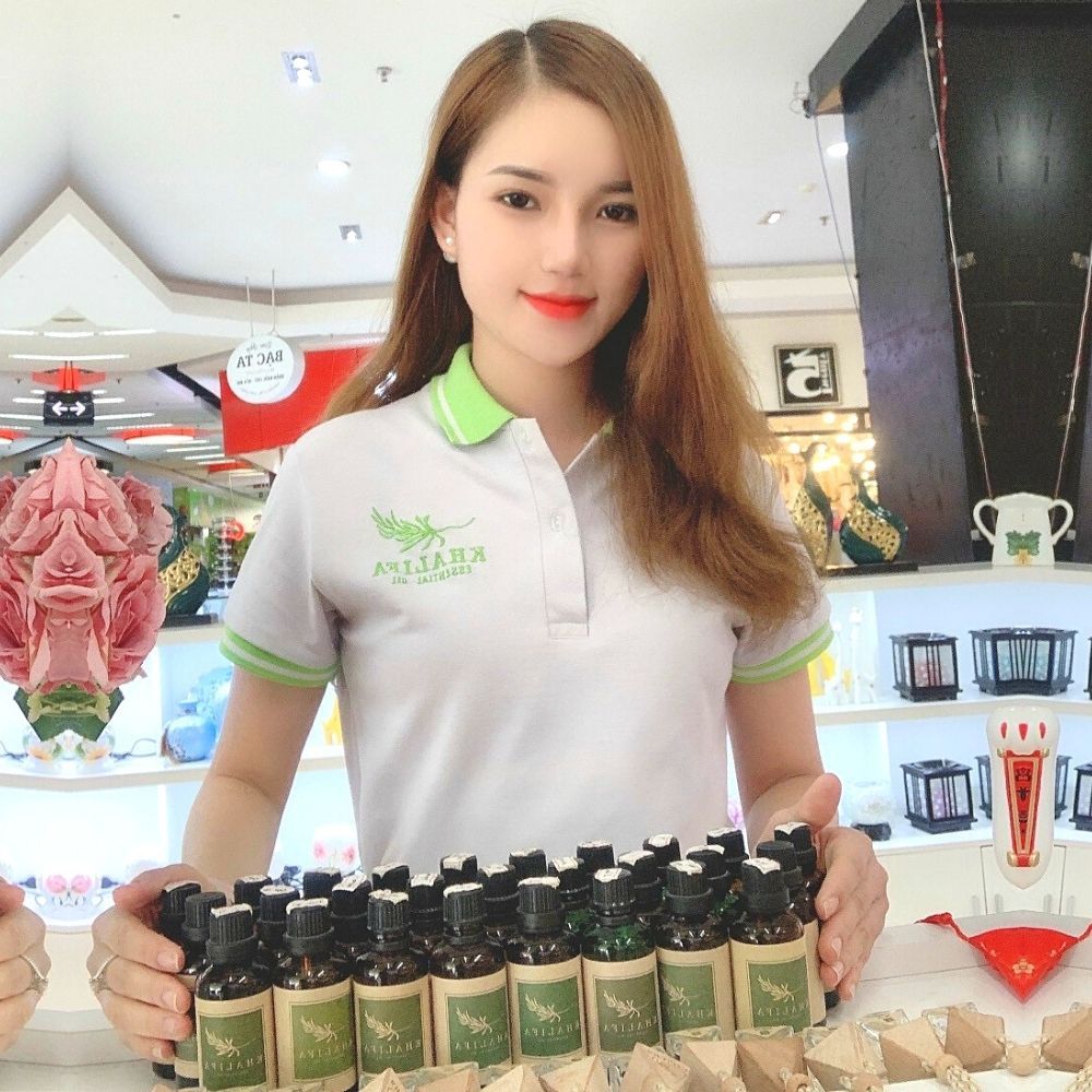 Tinh Dầu Trà Trắng Nguyên Chất Khalifa 50ml Tốt Cho Da Giảm Stress Khử Mùi Chống Say Xe Hàng Chính Hãng