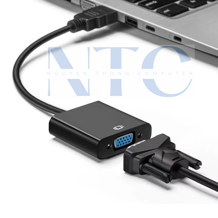 Cáp HDMI Sang VGA Cao Cấp – Hỗ Trợ Full HD 1920x1080P, Dùng Cho PC, Laptop, TV, Máy Chiếu | BigBuy360 - bigbuy360.vn