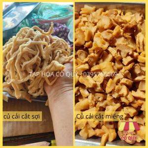 Củ cải muối cắt miếng, cắt sợi, loại mới tươi ngon, nguồn hàng uy tín - Tạp hóa cô Quý (M32)