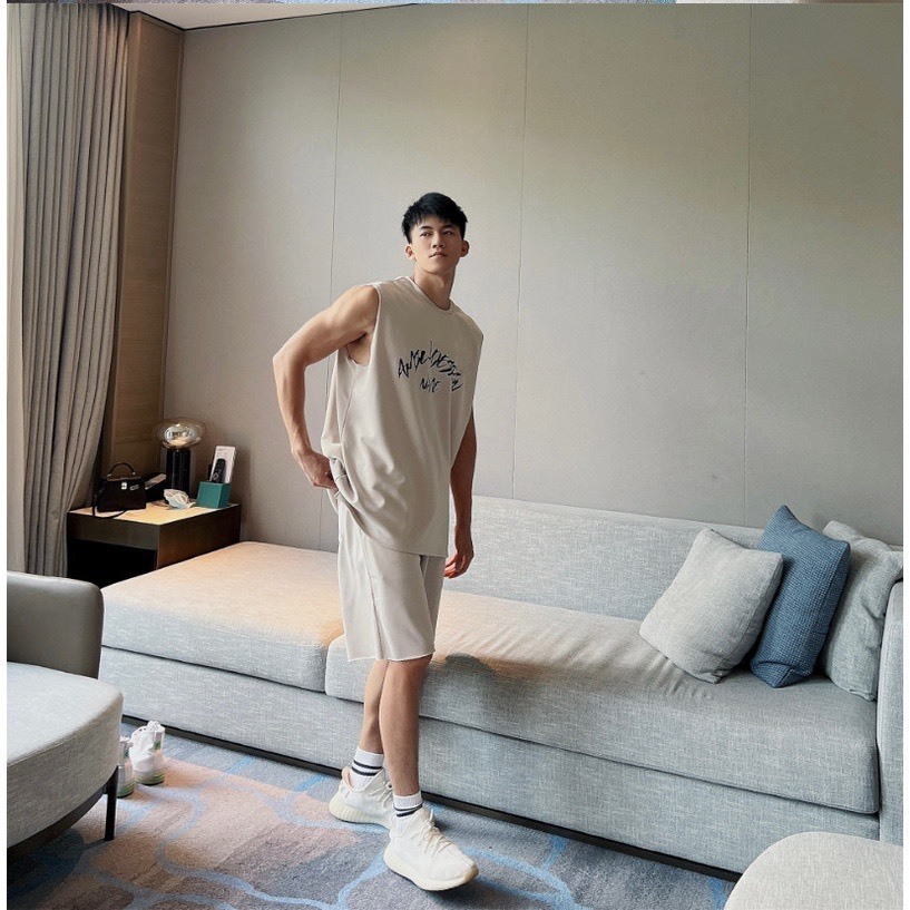 Bộ Phông Hè Thể Thao Cổ Tròn Phối chữ  Cá Tính Sành Điệu, Chất Liệu Cotton Mềm Mịn Thấm Hút Mồ Hôi Cực Tốt