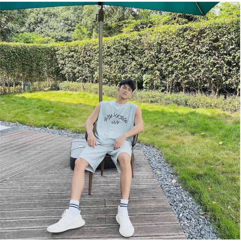 Bộ Phông Hè Thể Thao Cổ Tròn Phối chữ  Cá Tính Sành Điệu, Chất Liệu Cotton Mềm Mịn Thấm Hút Mồ Hôi Cực Tốt